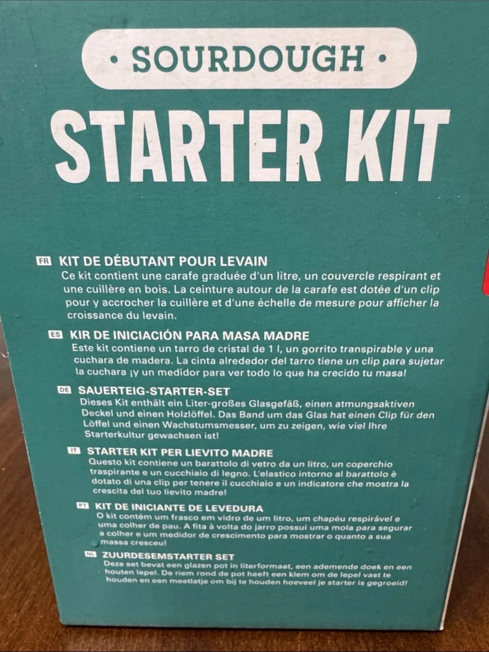 Kikkerland Teal Sourdough Starter Kit - NEVER USED
